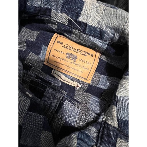 Dr. Collectors 2020 Jacquard Denim Patched Jacket Size XS Y2K - Picture 8 of 8